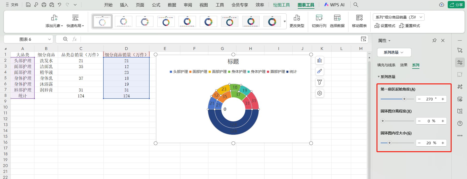 Excel半圆圆环图详细制作过程分享,让数据汇报更出彩-趣帮office教程网