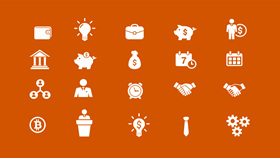 94个金融财务相关PPT小图标