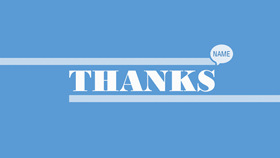 Thanks蓝色清新PPT谢谢图片