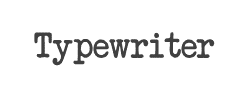 Another Typewriter字体