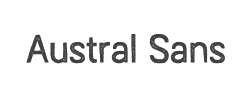 Austral Sans Stamp字体