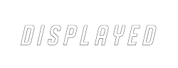 DISPLAYED Oblique outline字体
