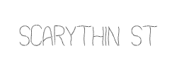 Scarythin St字体