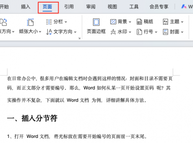 别再被页码支配了!Word从某一页开始设置页码的秘密终于公开了