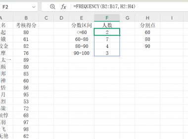 被低估的Excel神器!FREQUENCY函数3招搞定数据统计,办公效率翻倍