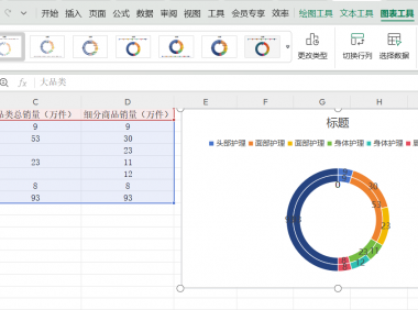 Excel半圆圆环图详细制作过程分享,让数据汇报更出彩